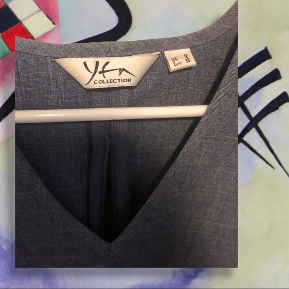 Yen blue frayed hem dress - Picture 6 of 8